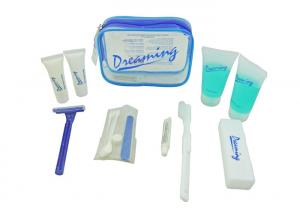 Cheap Travel Clear Airline Amenity Kits Lovely PVC Pouch with Personal Products for sale