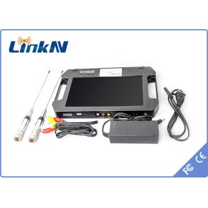 Portable COFDM Video Receiver With 10.1" Display AES256 Encryption FHD CVBS H