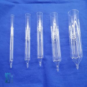 SiO2 Laboratory Clear Silica Quartz Test Tubes End Sealing