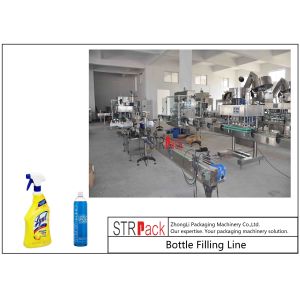 Electric Liquid Bottle Filling Line Large Filling Volume For Foaming Detergent