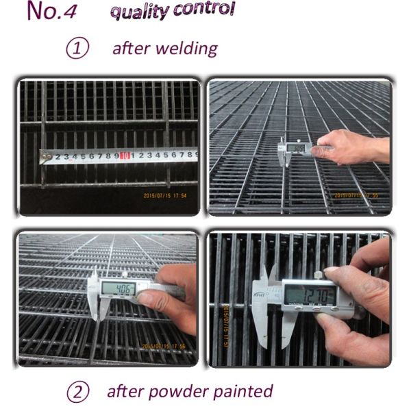 spiker style outdoor safety powder painted surface 358 welded security fencing