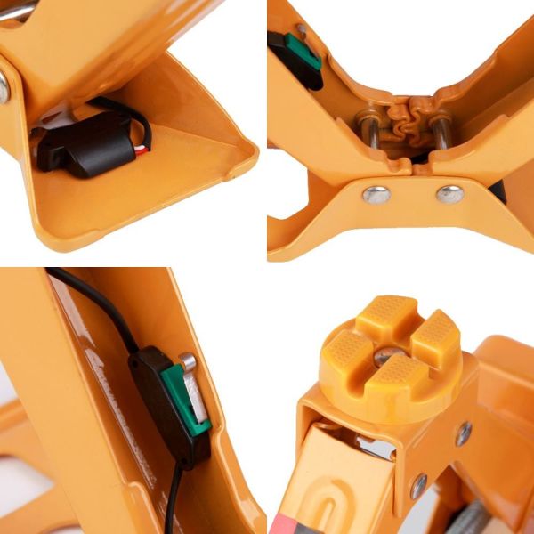 Cigarette Lighter 3 Ton Scissor Jack Electric Car Scissor Lift With Impact Wrench