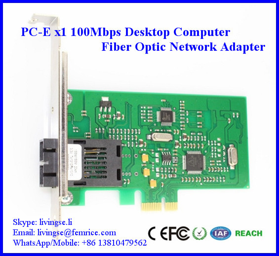 Quality 155Mbps Desktop PC Fiber Optic Network Adapter, PC-E x1, SC Fiber, FM100FX-SC wholesale