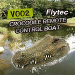 2.4ghz Remote Control RC Boat Simulation RC Crocodile Head Army Color