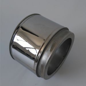 120mm Short Straight Double Wall Stainless Pipe Joint With Twist Lock Jointing