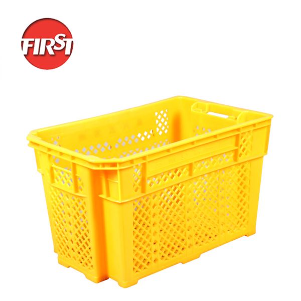 Custom NO Foldable Plastic Crates Organized Transportation Coloured 630x445x345m