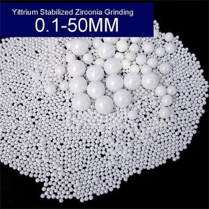 China ZrO2 95% Yttrium Zirconia Grinding Media Stabilized Ceramic Beads Milling on sale