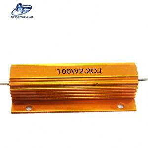 100w 2.2r 6.8r 50r Gold Aluminum housed case Wirewound Resistor