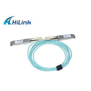 100G AOC Hilink Optical Active Cable For QSFP28 Port Switch
