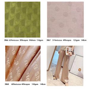 145cm 30s 60s Rayon Viscose Fabric Brocade Blouse Material Leopard Jacquard