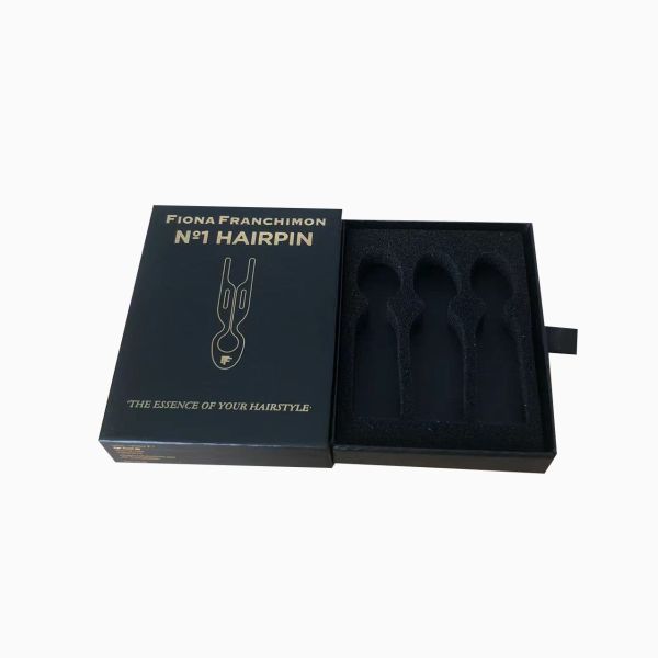 ISO9001 Qualified Matte Black Necklace Boxes for Customized Packaging CMYK