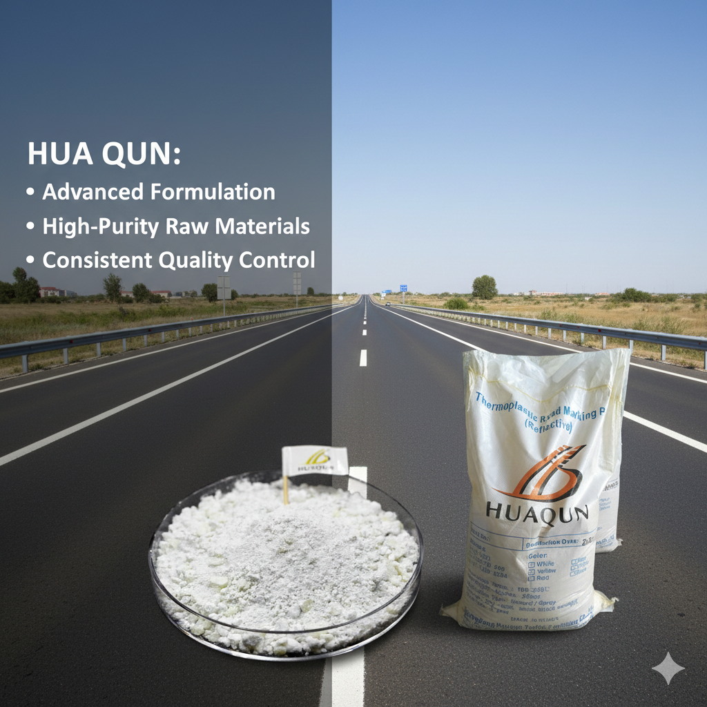 China Glow In The Dark Thermoplastic Road Marking Paint Yellow And White Quick Drying on sale