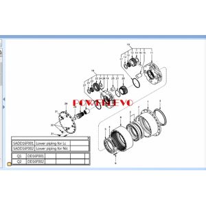 China sun gear 20t Excavator Swing Gear Box , EC210 EC210B Volvo Swing Gearbox on sale