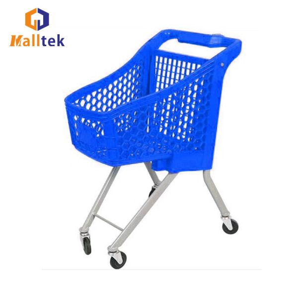 Quality Mini Plastic Grocery Store Trolley For Child Kids Colourful Trolley wholesale