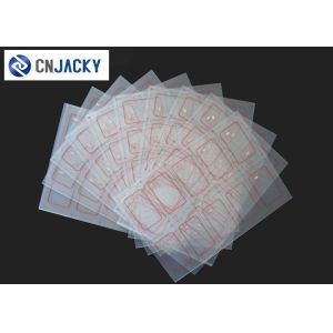 Cheap 2 * 5 / 3 * 8 Layout Clear Transparent Smart Card Inlay for sale