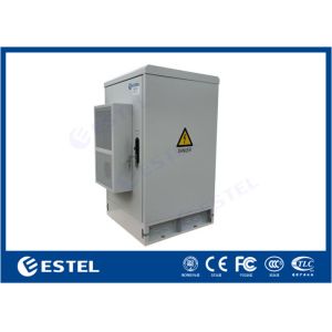 Air Conditioner Floor Mounted Enclosure 20U Galvanized Steel With Cooling