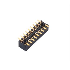 1.27mm pitch plastic waterproof gold plated female header single row SMT H2.0