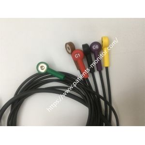 Zoll M Serve Defibrillator ECG Leads Chest 6 Leads Cable PN 3012-0021-02-12 REV