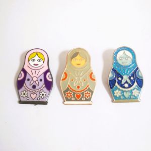 Epoxy Coated Iron Soft Enamel Custom Pins Stamped With Various Finish