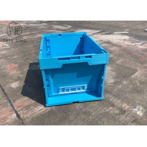 Transparent Plastic Foldable Container With Handles Maximizing Space 600 - 320