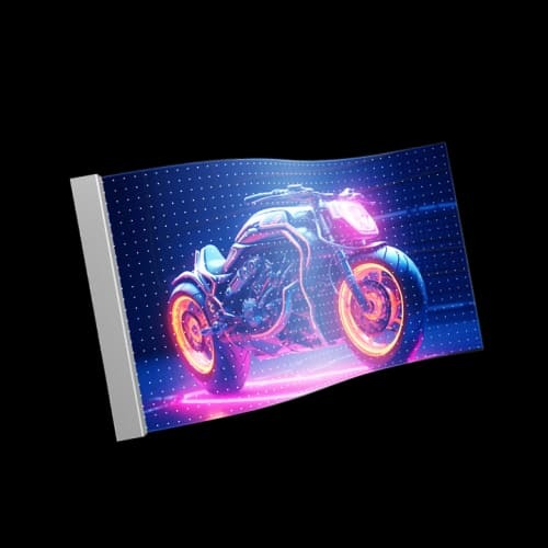 Indoor P6 Adhesive Transparent Flexible LED Film Crystal Screen Display Panel