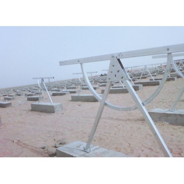 Adjustable Tilt Solar Panel Rail Mounting System , PV Solar Mounting Systems