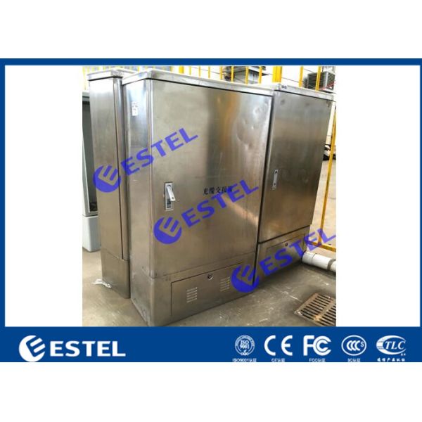 Stainless Steel IP65 Fiber Optical Cable Cabinet Floor Mount With Front Access