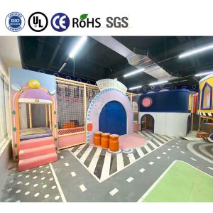 Customization Macaron Themed Kids Soft Play Equipment Mazes Park
