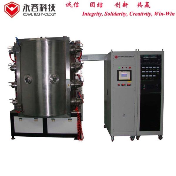 Thermal Evaporation + Multi Arc Ion Plating Machine on Glass wares, Blue and
