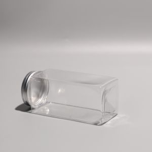 Clear Plastic PET Bottle with Screw Lid For Takeaway Juice And Boba Tea