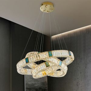 China Luxury Fancy Led Crystal Pendant Light For Home Hotel Decor on sale