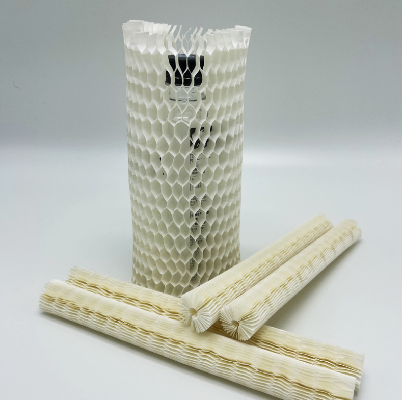 Degradable Honeycomb Paper Sleeve For Glass Bottle Cosmetic Packaging