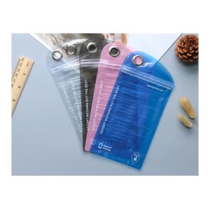 Custom Own Logo Hanging Design Resealable Ziplock Plastic PVC Bags Portable