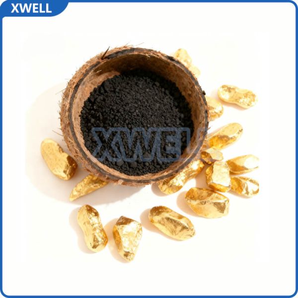 Quality Super Golden Carbon with High Adsorption Capacity ≥1100 Iodine Value Special Coconut Shell Activated Carbon for Gold Purification Precious Metal Extraction Gold Carbon Particles wholesale