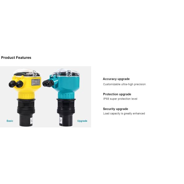 RoHs 3MM Resolution 24V IP65 Ultrasonic Level Gauge