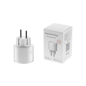 AC 100-250V EU Smart Plug Timer Socket Wifi Energy Monitoring 16A With Alexa