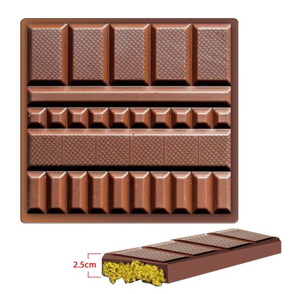 Quality MHC Plastic Christmas Chocolate Molds For Geometric Big Bar Deep Dubai Chocolate Bar Molds wholesale