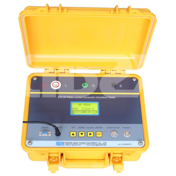 ZXC38 Yellow Color Insulation Tester Water - Cooled Generator Insulation Resistance Test