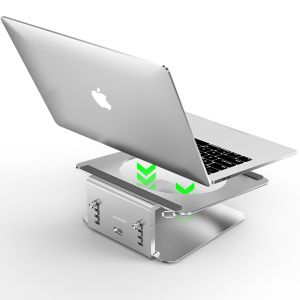 17.3 inch Grey Adjustable Rotatable Laptop Stand 147mm Height