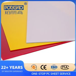 1.3mm-16mm Fireproof Polycarbonate Sheet For LED Lighting