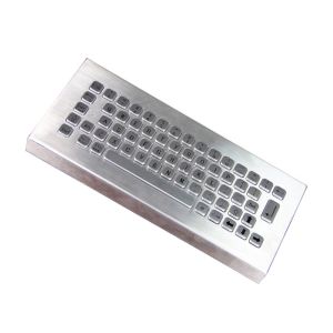 Waterproof Steel Industrial Desktop Keyboard 20mA For Workstation