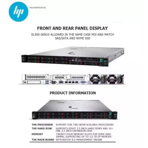 Stock HPE DL360 Gen10 1U Rack Server with Intel Xeon Processor and 500W*2