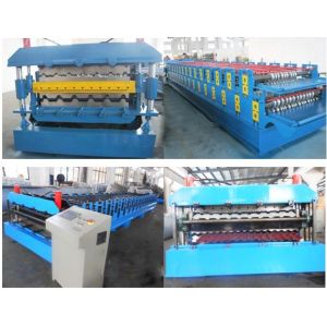 roof rolling machine of double layer
