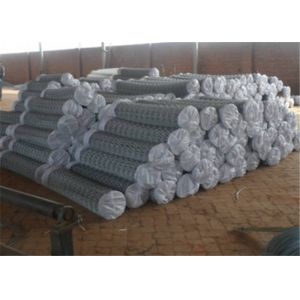 9 Guagex 2'' Galvanized Chain Link Mesh Fence Fabric For Comercial and