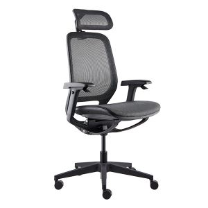 Mid Back Headrest Black Built-in Mechanism Mesh Back Ofiice Chair