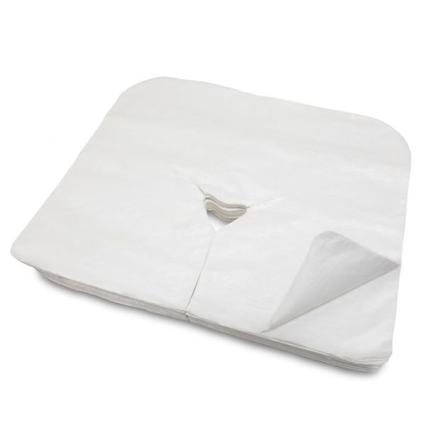 Quality Bouffant 50gsm Disposable Face Cradle Cover For Massage Bed wholesale