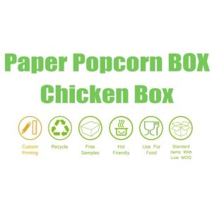 POPCORN PAPER BOX, POPCORN CUP, CHICKEN BOX, CUSTOM BRANDING,24OZ, 32OZ,46OZ