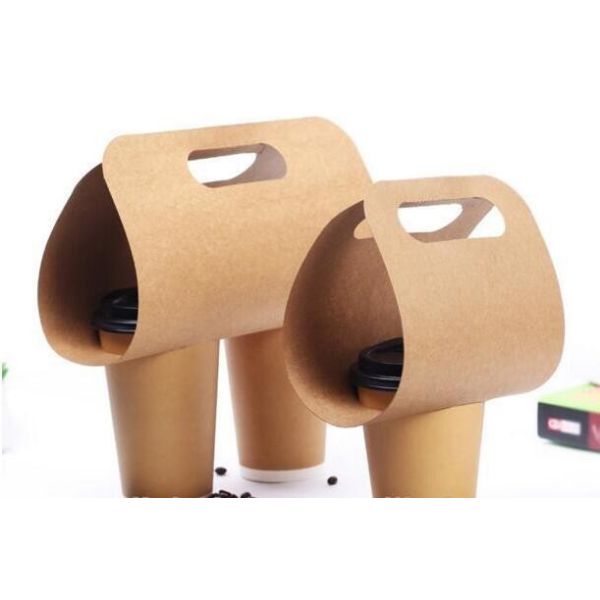 Quality coffee paper cup carriers,Paper cup carrier for coffee shop cups take away packing paper board carriers, wine carrier, wholesale