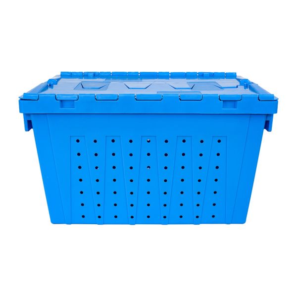 Quality PE Plastic Storage Box with Lid Industrial Stackable and Collapsible wholesale