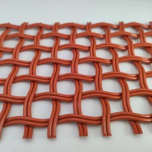 Orange 5mm Architectural Stainless Steel Wire Mesh Width 0.6m-2.4m